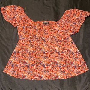 Floral Off-the-Shoulder Blouse